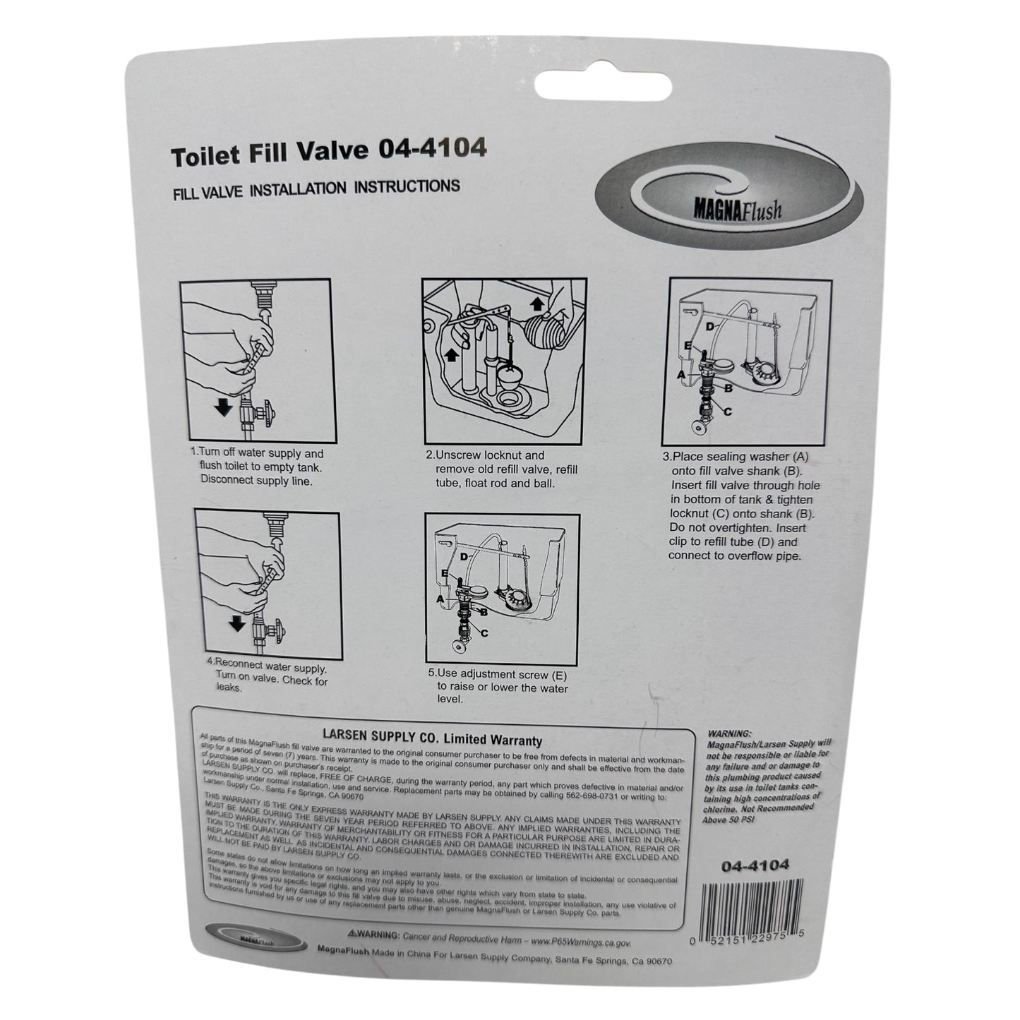 Toilet Fill Valve