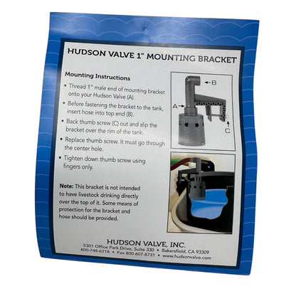 1" Hudson Valve Mounting Bracket