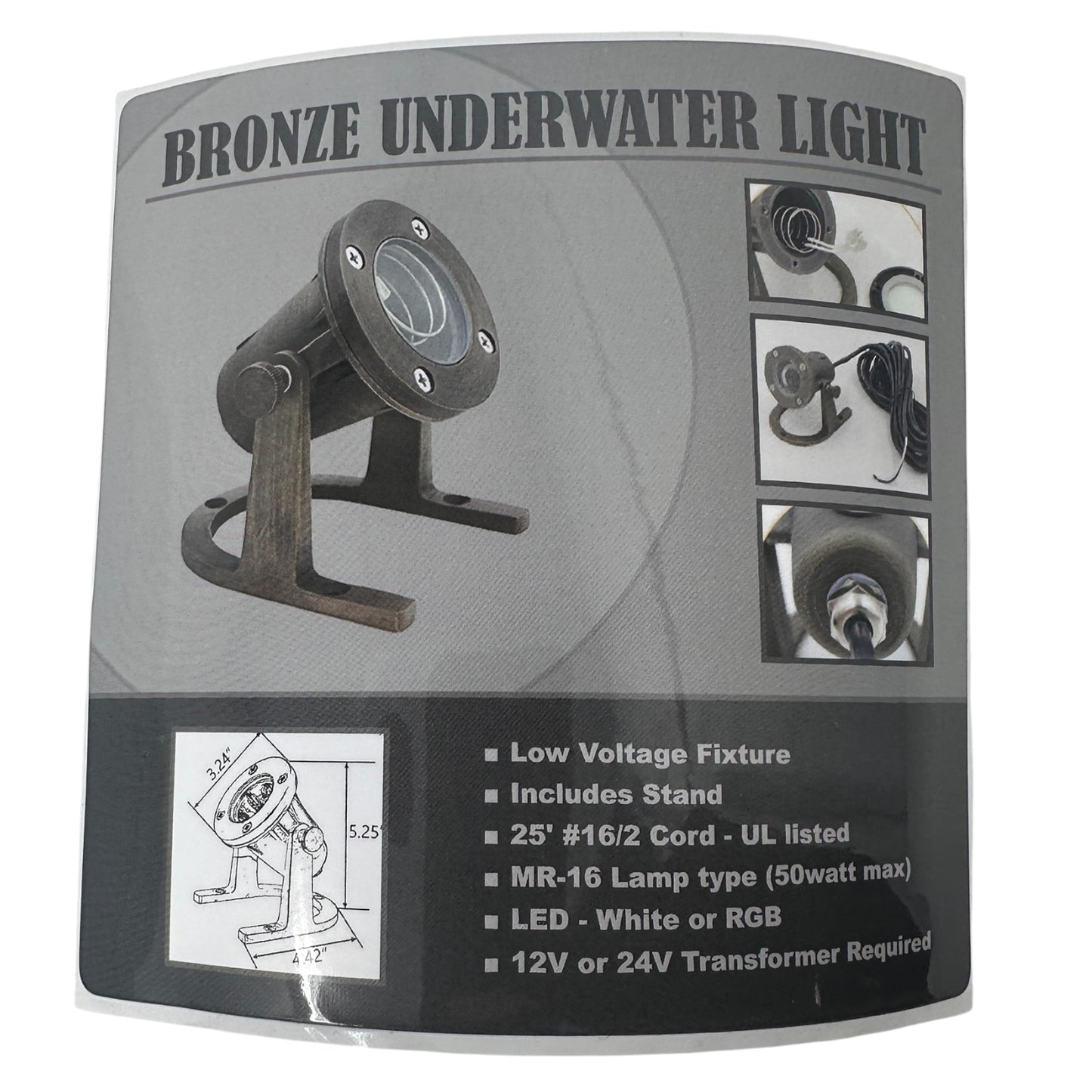 Brass Low Voltage LED Light
